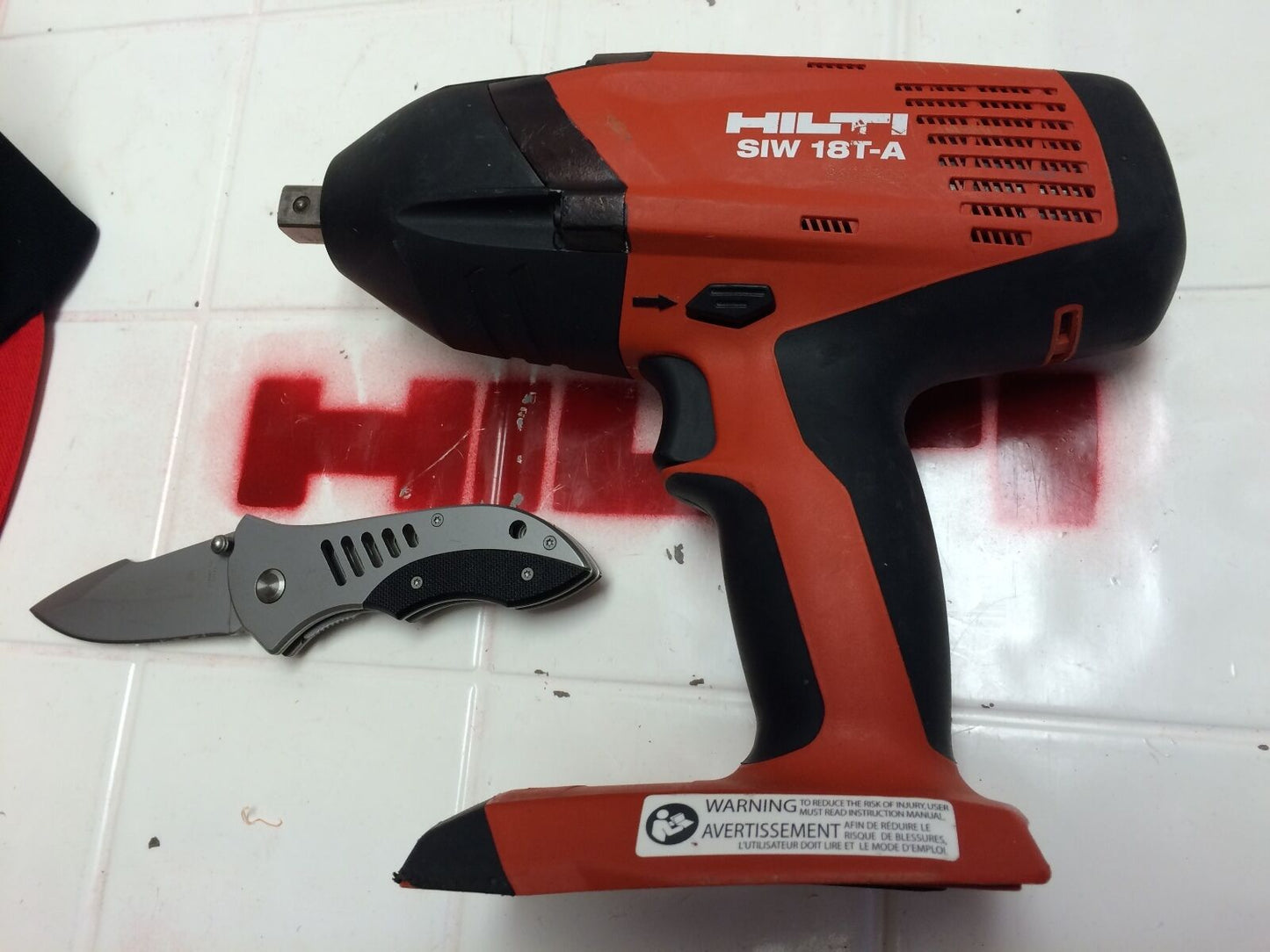 HILTI SIW 18T-A IMPACT DRILL (TOOL ONLY), PREOWNED, FREE HAT