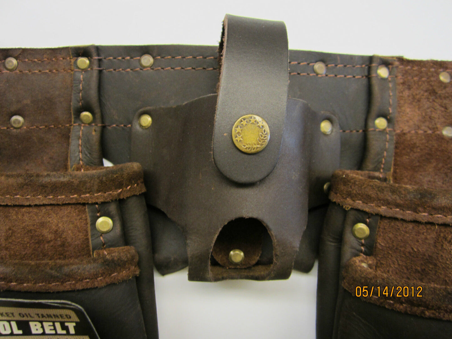 LEATHER TOOL POUCH FOR CARPENTER / ELECTRICIAN