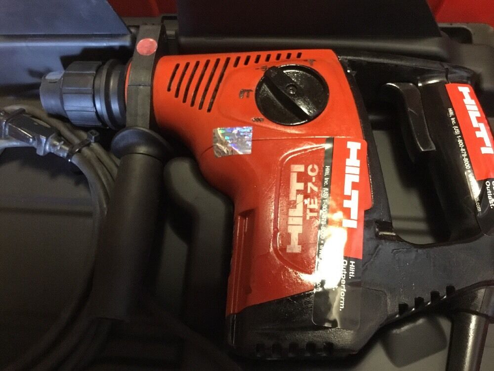 HILTI TE 7-C DRILL, PREOWNED, FREE LASER METER, BITS