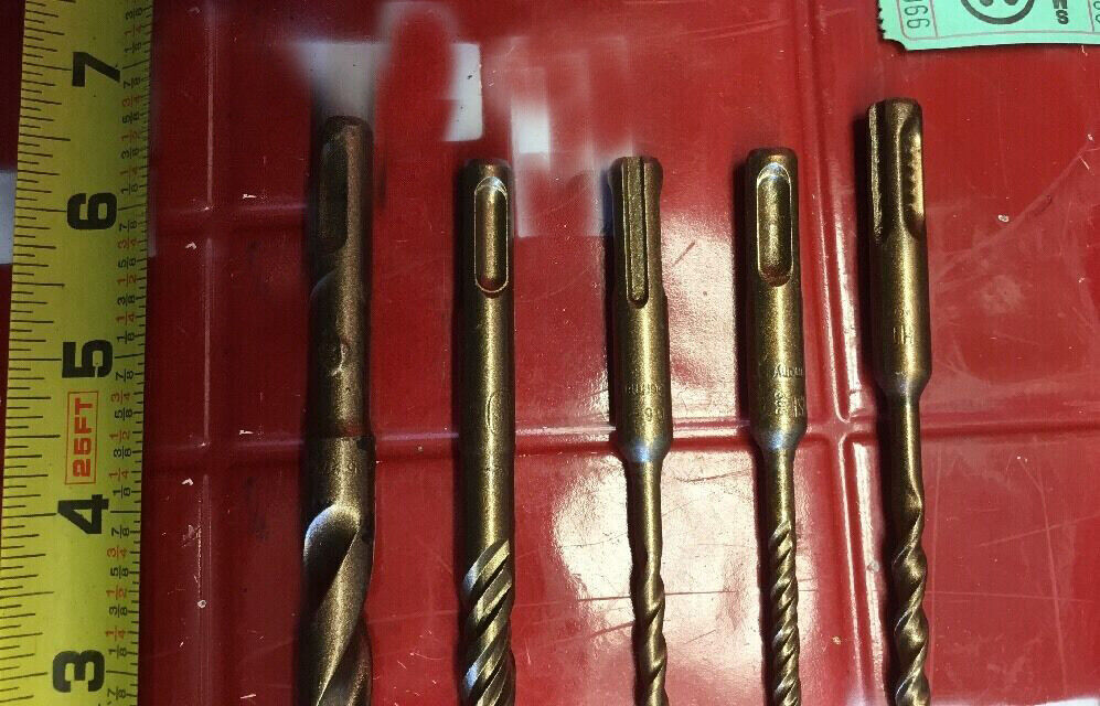 HILTI DRILL BIT 1/2", 3/8", 1/4" SDS PLUS,