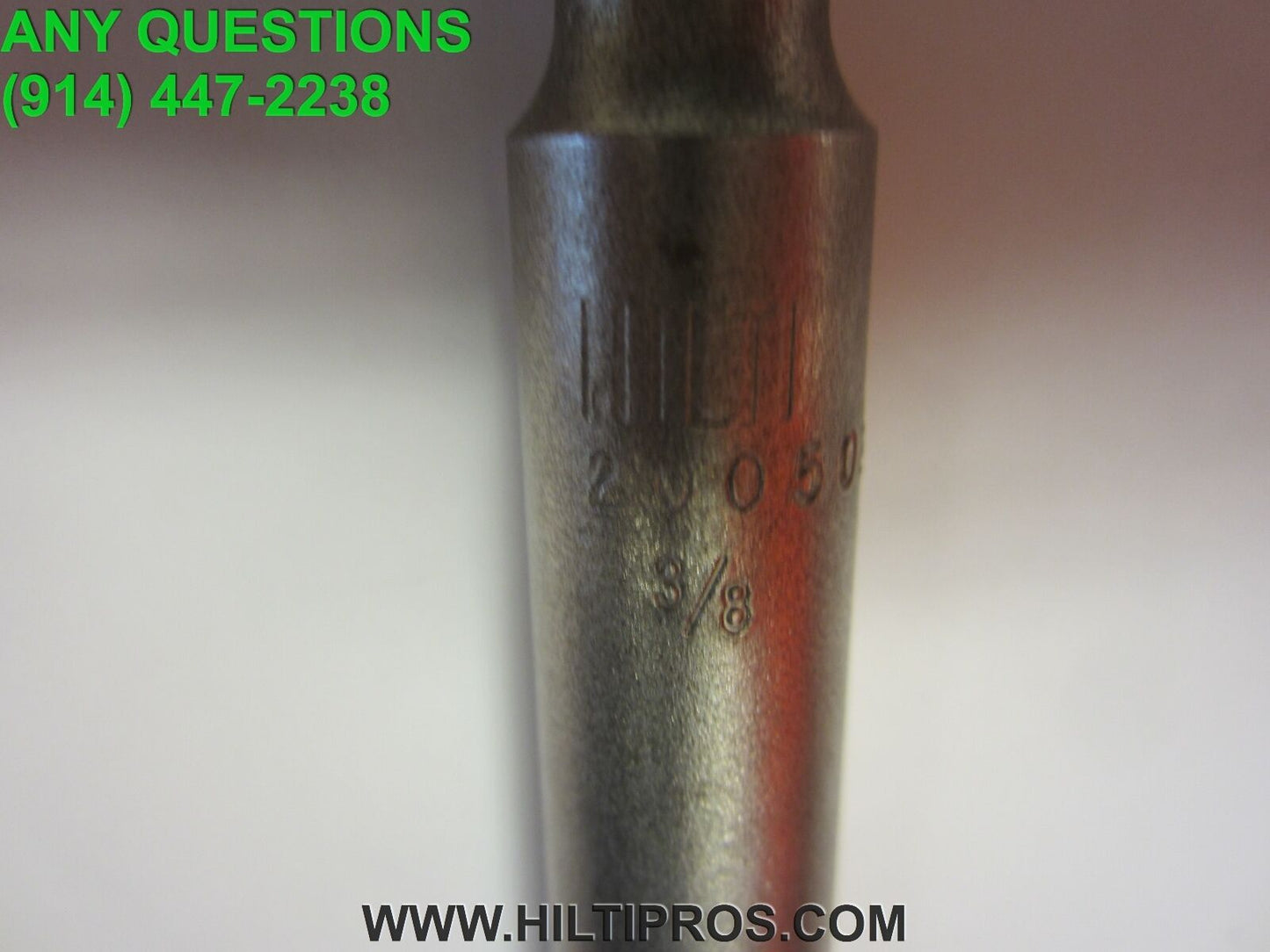 HILTI TE-TOP 3/8" X 10", PREOWNED,MINT CONDITION, FREE PENCIL & KNIFE, FAST SHIP