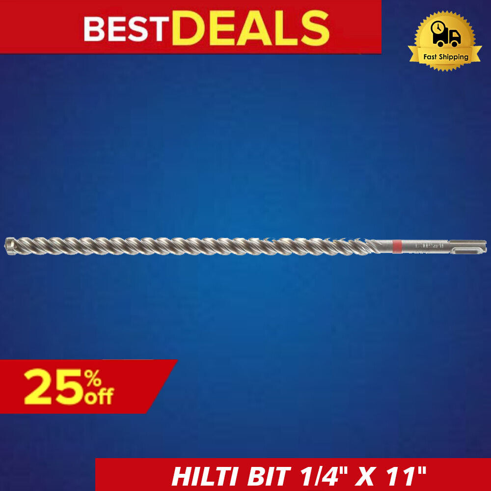 HILTI PERCUSSION MASONRY BIT 1/4" X 11", PREOWNED