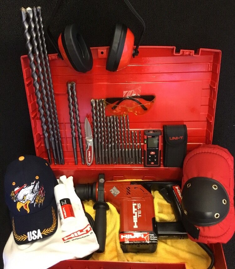 HILTI TE 15, EXCELLENT CONDITION, FREE LASER METER, BITS, AND EXTRAS