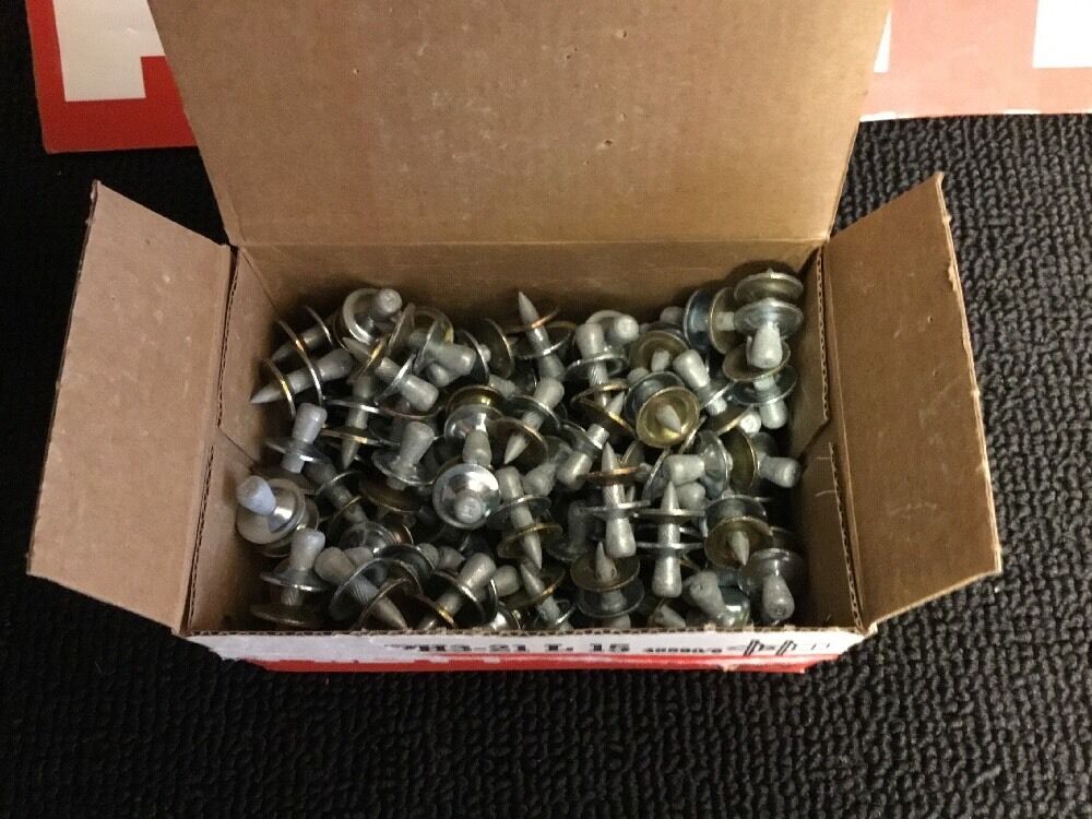 HILTI SHEET METAL 1" NAILS (100X) ENPH3-21, NEW, FREE HAT
