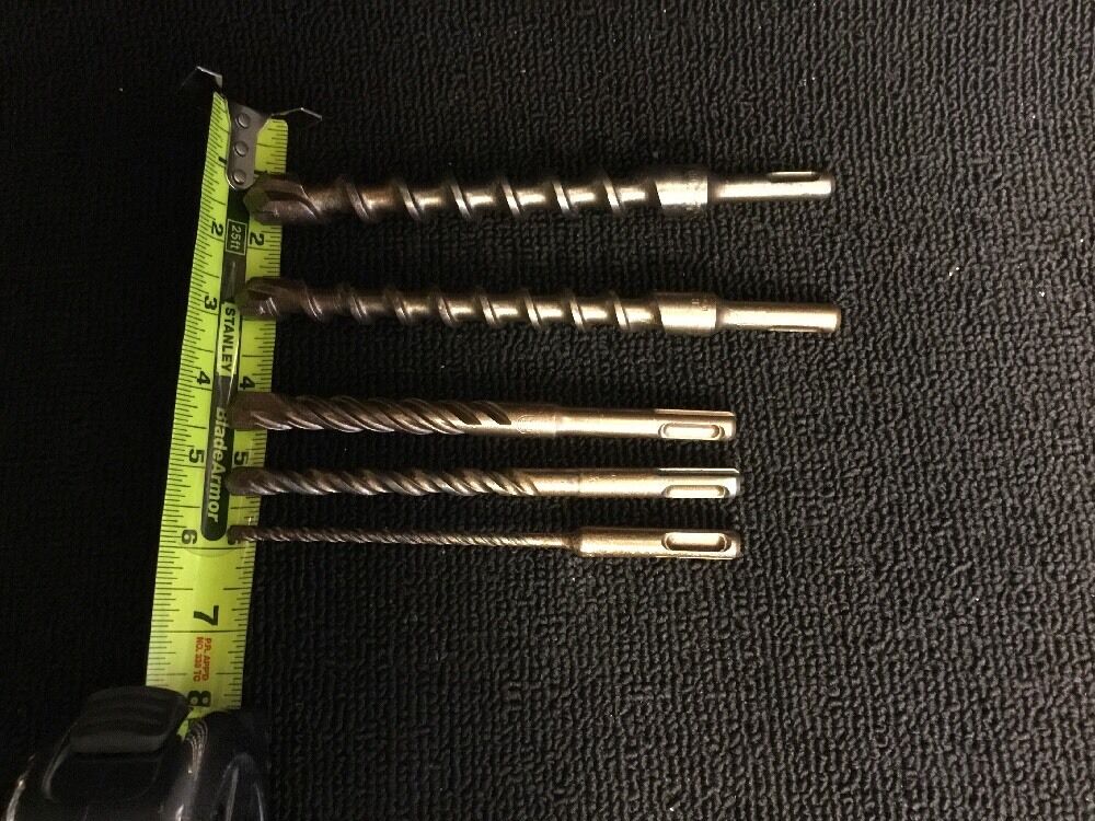 HILTI - DEWALT BITS SDS PLUS 3/4", 5/8", 1/2", 3/8", 3/16", PREOWNED
