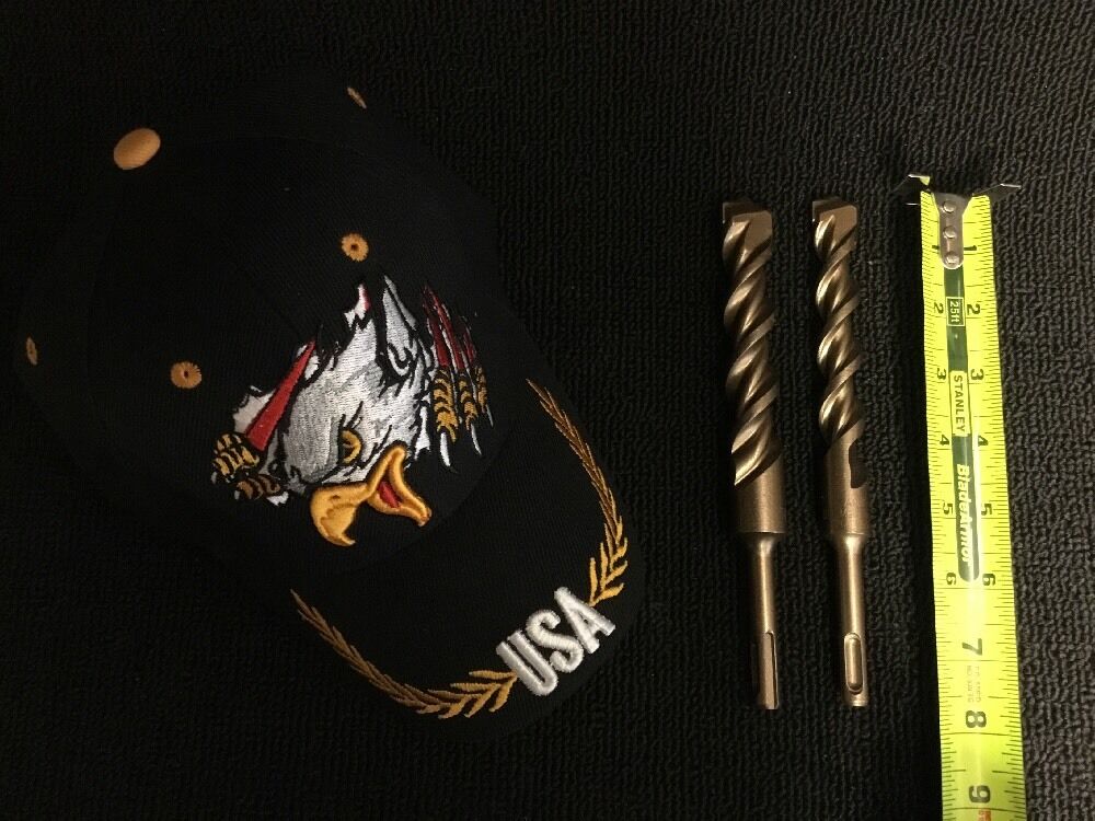 HILTI - DEWALT SET OF BITS SDS PLUS 3/4", 7/8", PREOWNED, FREE HAT,
