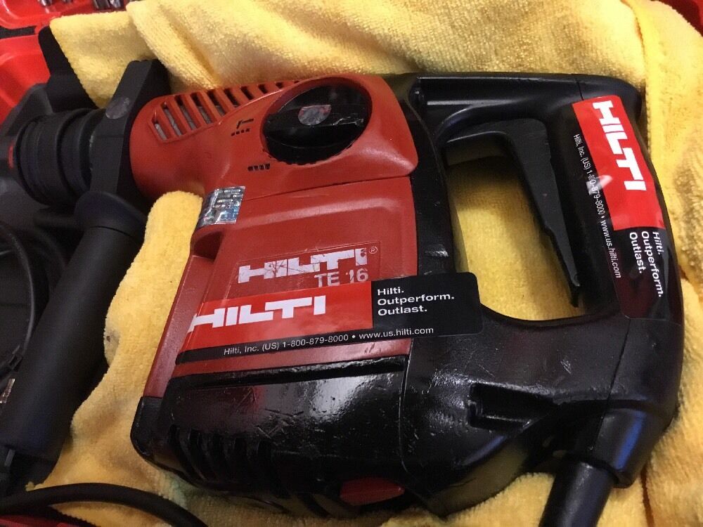 HILTI TE 16, PREOWNED, FREE LASER METER, LOT OF EXTRA
