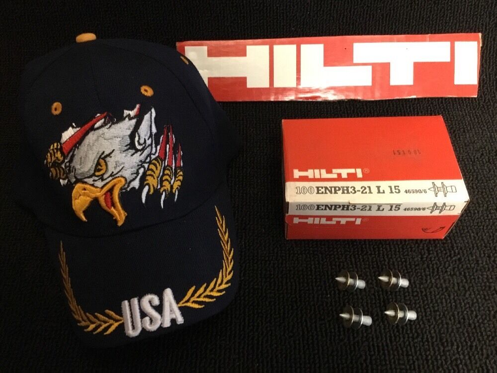 HILTI SHEET METAL 1" NAILS (100X) ENPH3-21, NEW, FREE HAT