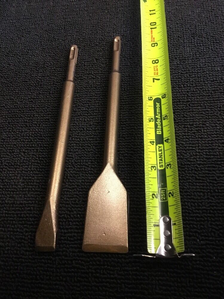 HILTI -  BOSCH CHISEL SDS PLUS FLAT 1-1/2 X 9" AND 3/4" X 9"