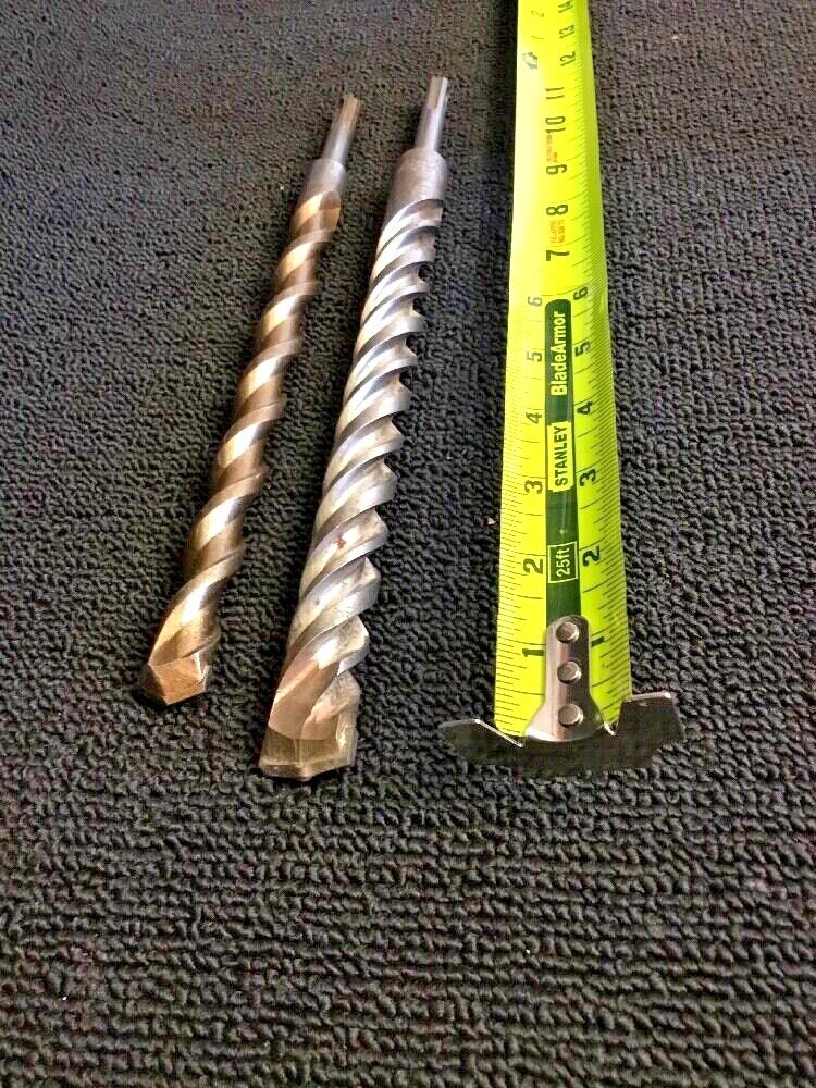 HILTI - DEWALT BITS SDS PLUS 7/8" X 12" AND 5/8" X 11" PREOWNED, HAT