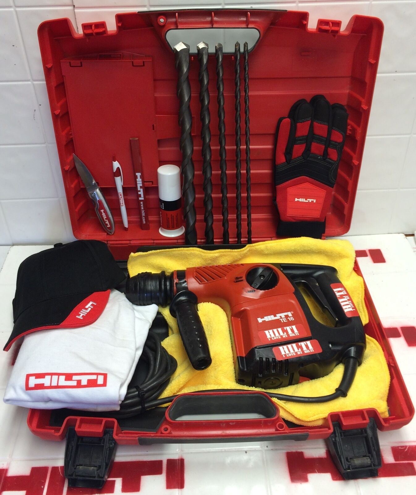 HILTI TE 16, PREOWNED, STRONG, FREE BITS, HILTI EXTRS,