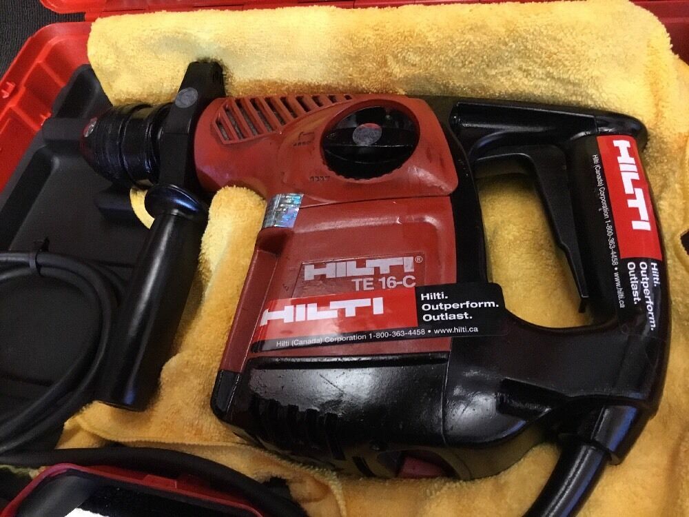 HILTI TE 16-C PREOWNED, FREE TABLET, BITS, CHISELS, A LOT OF EXTRAS