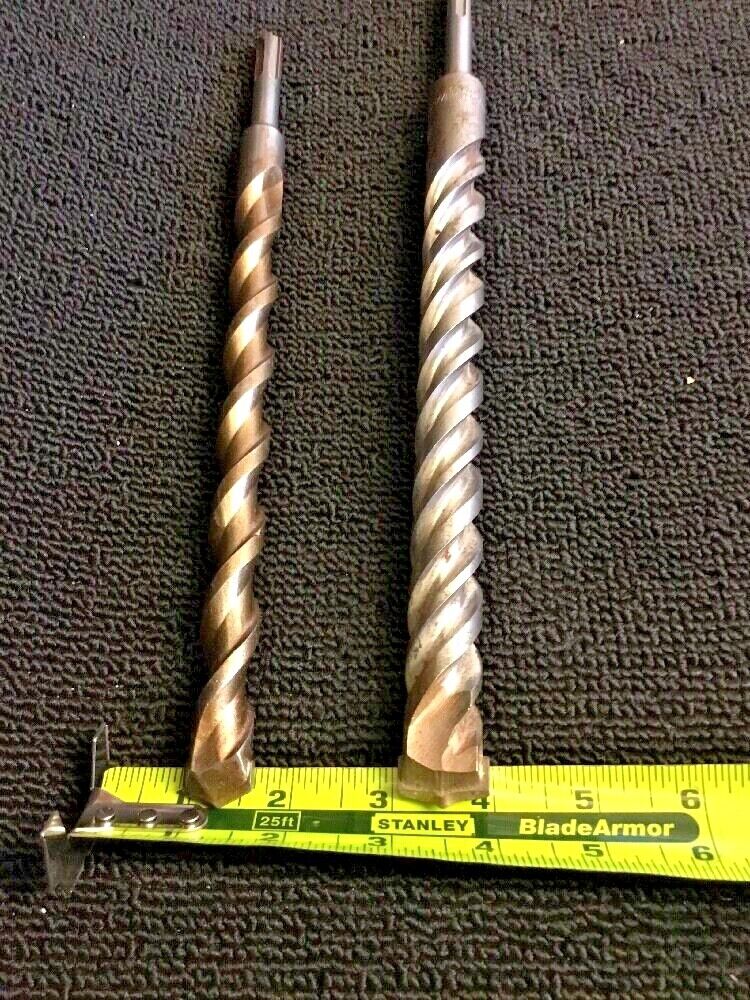 HILTI - DEWALT BITS SDS PLUS 7/8" X 12" AND 5/8" X 11" PREOWNED, HAT