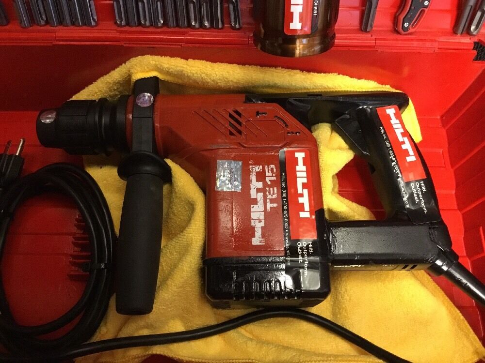 HILTI TE 15, PREOWNED, FREE THERMO, BITS, LOT OF EXTRAS