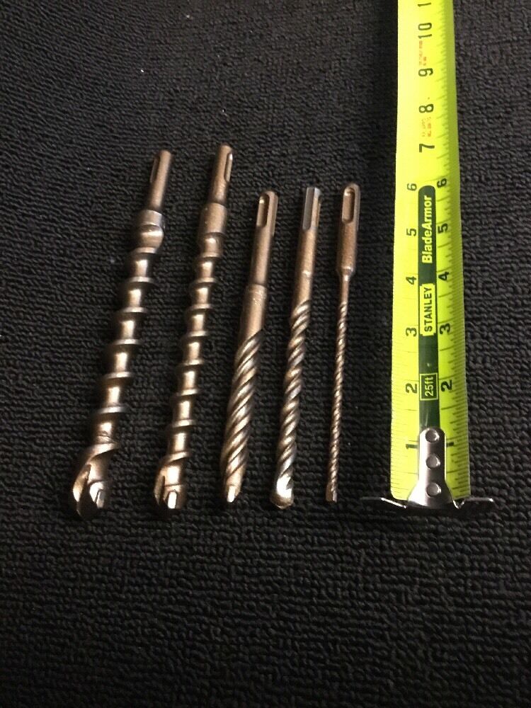 HILTI - DEWALT BITS SDS PLUS 3/4", 5/8", 1/2", 3/8", 3/16", PREOWNED