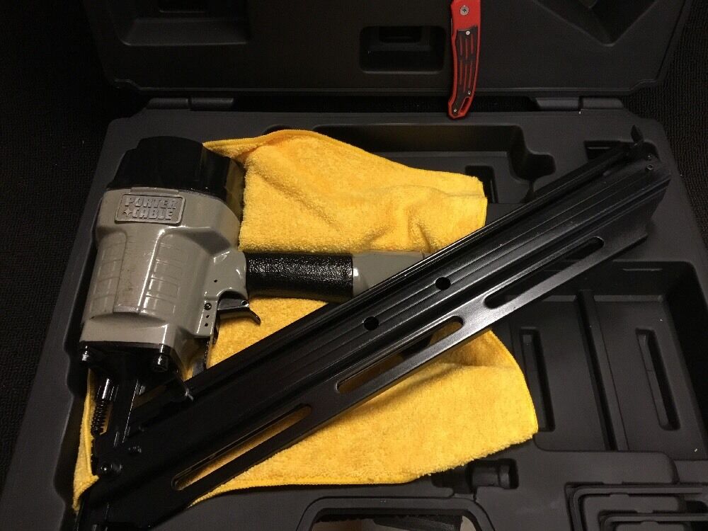 PORTER CABLE FASTENER ANGLE NAILER 2" - 3-1/2", PREOWNED, FREE LASER, FAST SHIP