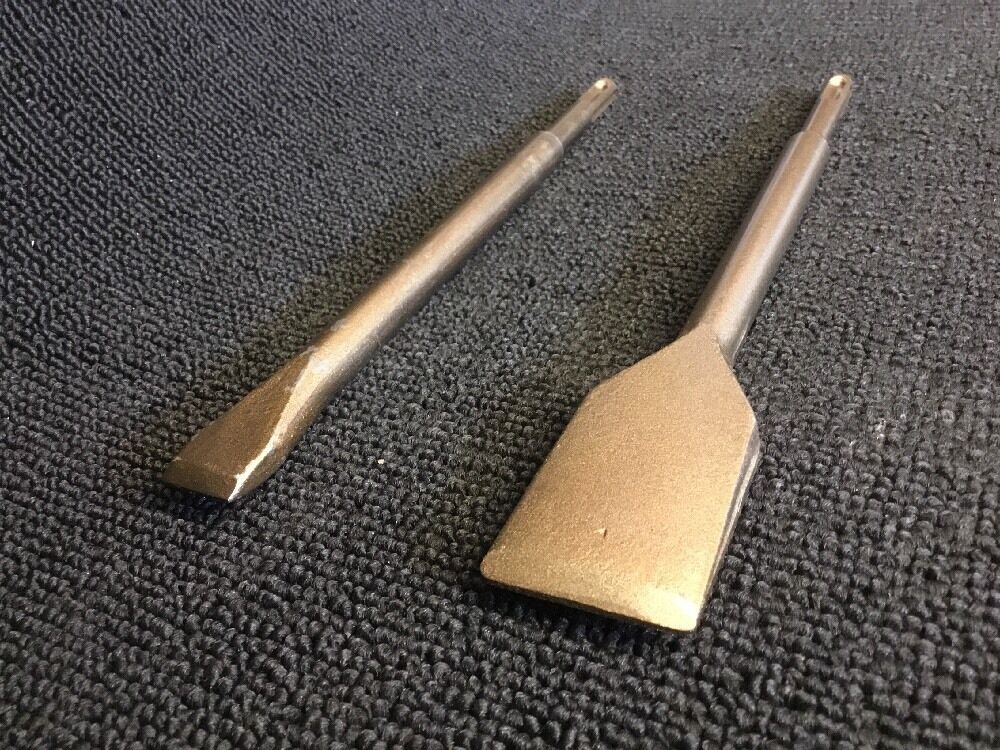 HILTI -  BOSCH CHISEL SDS PLUS FLAT 1-1/2 X 9" AND 3/4" X 9"