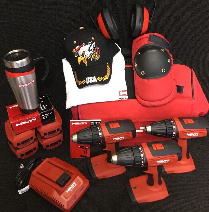 HILTI SFC 18-A, CONTRACTOR PACKET, NEW, 4 BAT, FREE MUG