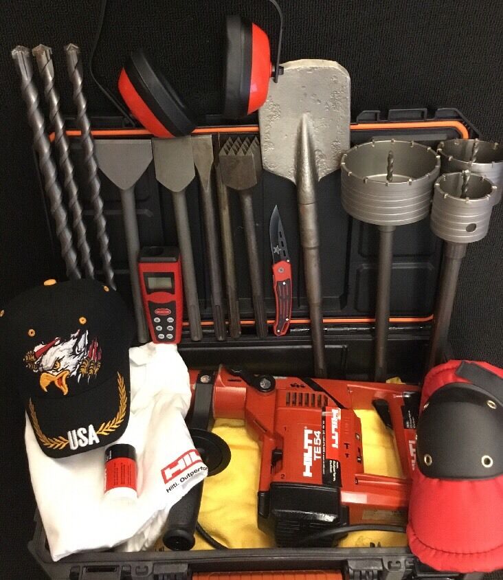 HILTI TE 54 HAMMER DRILL, GREAT CONDITION, FREE LASER METER, EXTRAS, FAST SHIP