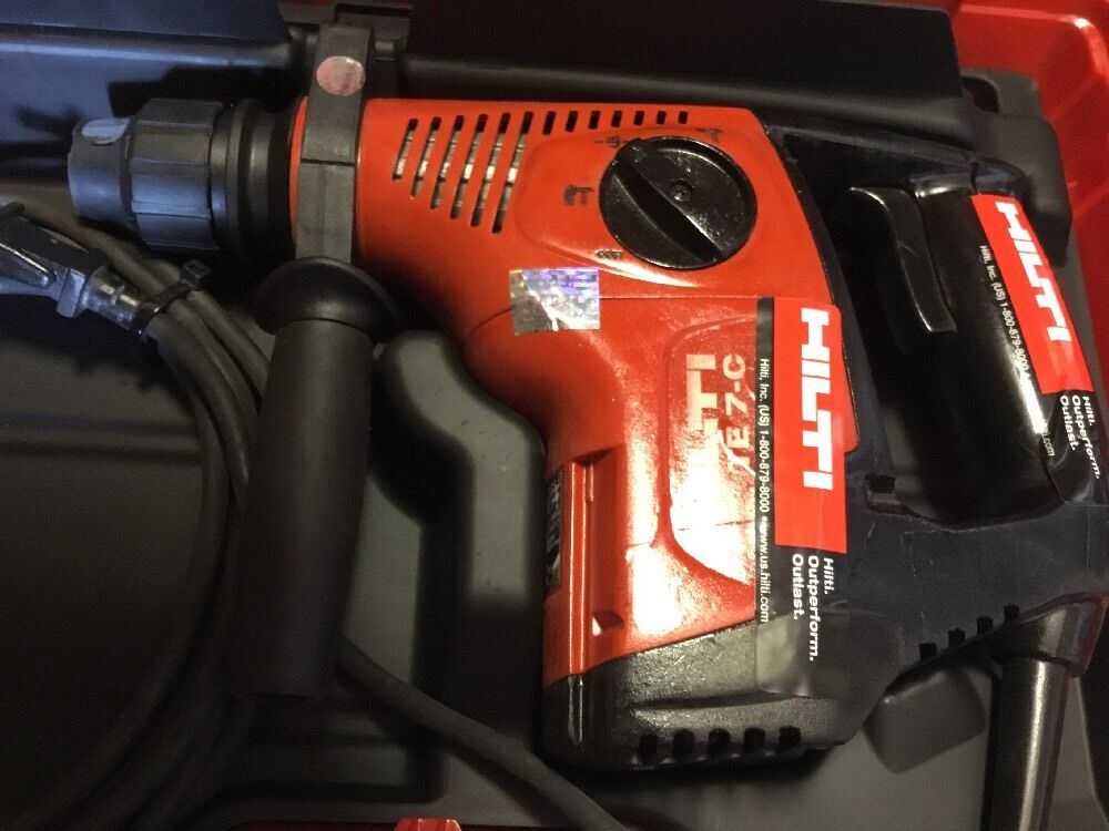 HILTI TE 7-C DRILL, PREOWNED, FREE LASER METER, BITS
