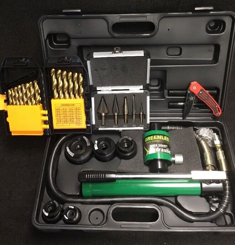 GREENLEE STYLE HYDRAULIC PUMP SET, NEW, KNOCKOUT SET,