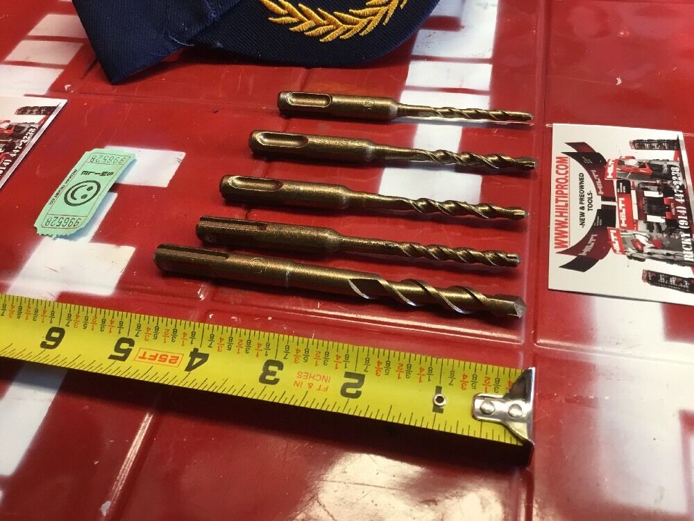 HILTI DRILL BIT 3/8", 1/4", 3/16" SDS PLUS, SET OF 5