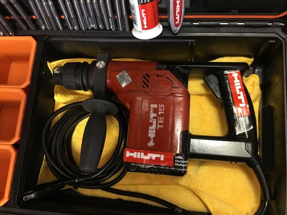 HILTI TE 15, GREAT CONDITION,FREE TABLET, BITS, EXTRAS