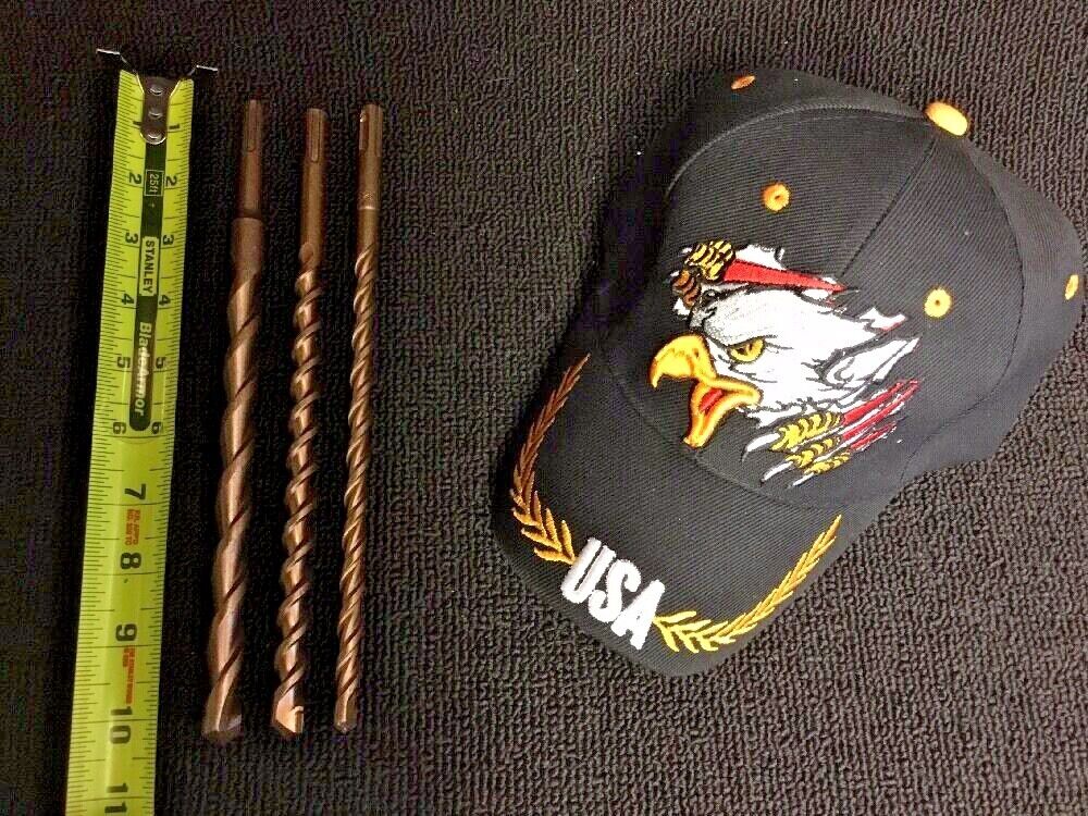HILTI - DEWALT SET OF BITS SDS PLUS 5/16", 1/2", 3/8", PREOWNED, HAT