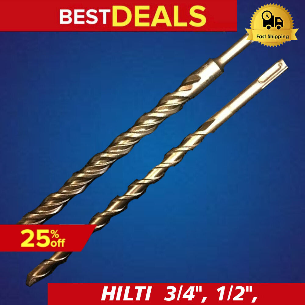 HILTI - DEWALT SET OF BITS SDS PLUS 3/4", 1/2", PREOWNED, FREE HAT