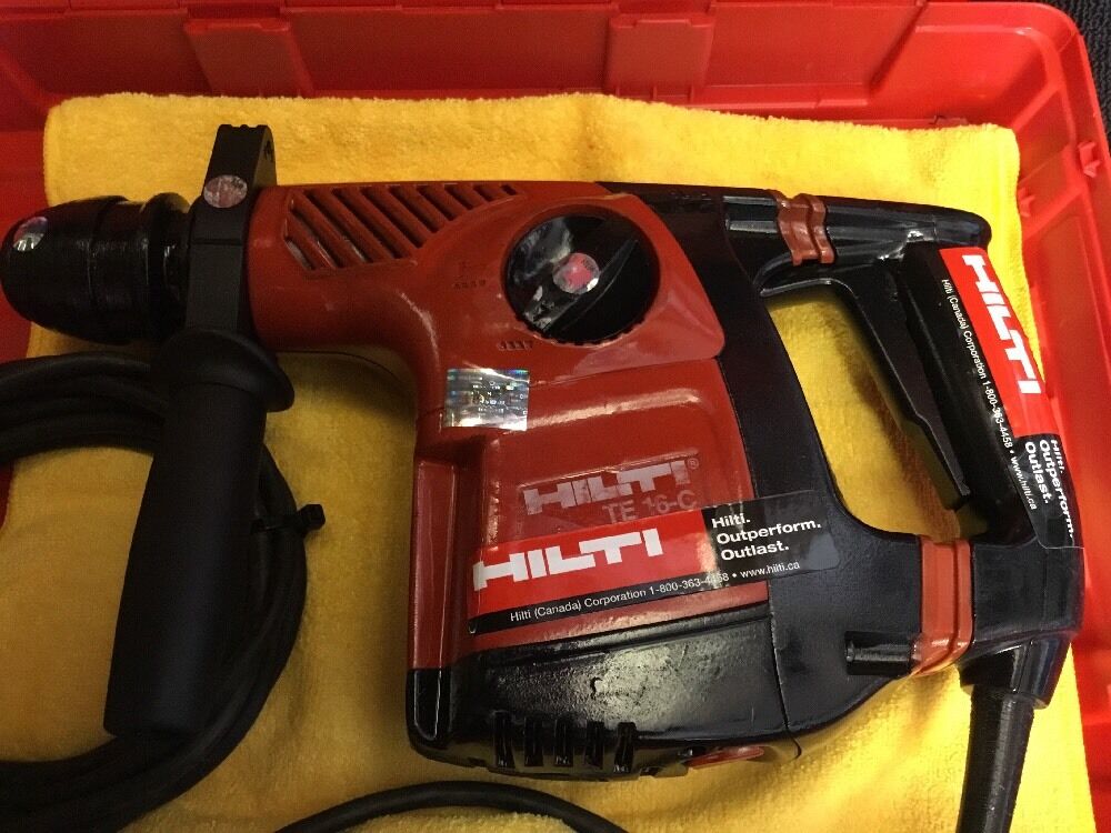 HILTI TE 16-C PREOWNED, FREE LASER METER, BITS, A LOT OF EXTRAS