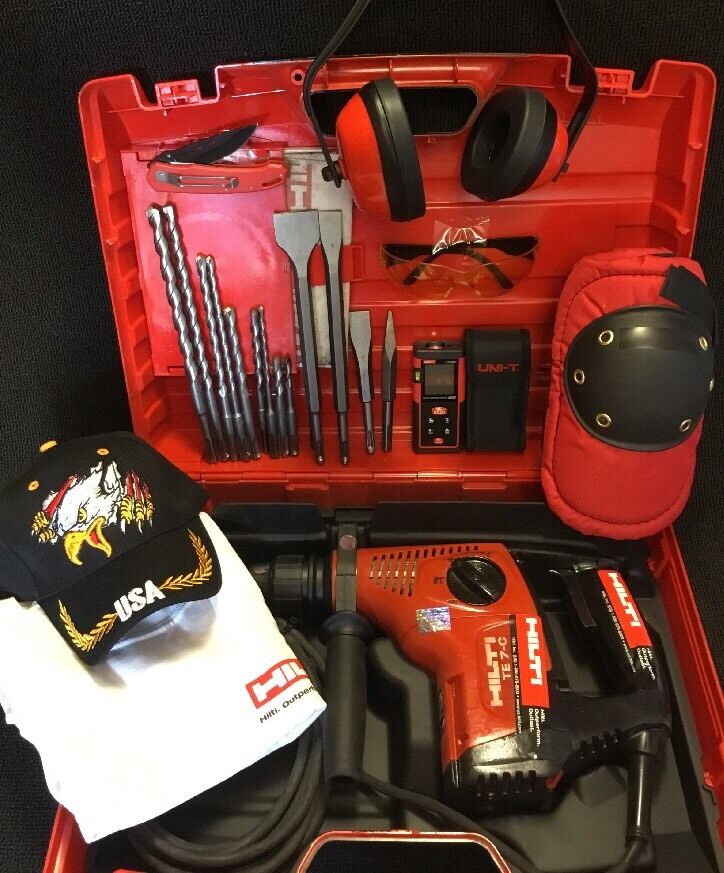 HILTI TE 7-C DRILL, PREOWNED, FREE LASER METER, BITS