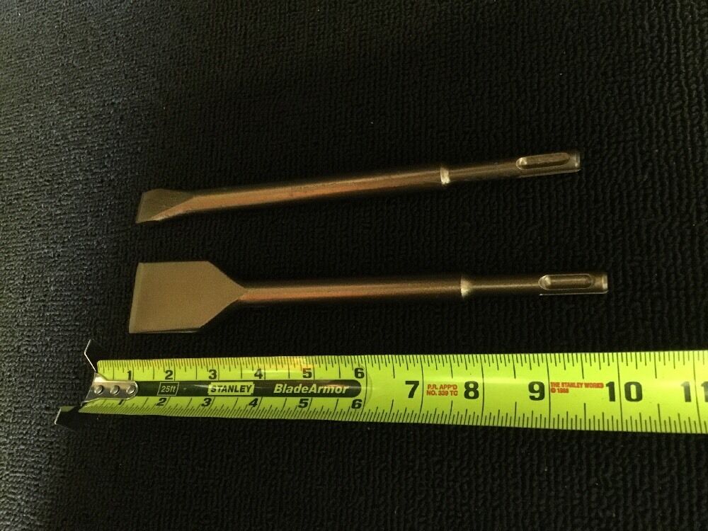 HILTI -  BOSCH CHISEL SDS PLUS FLAT 1-1/2 X 9" AND 3/4" X 9"