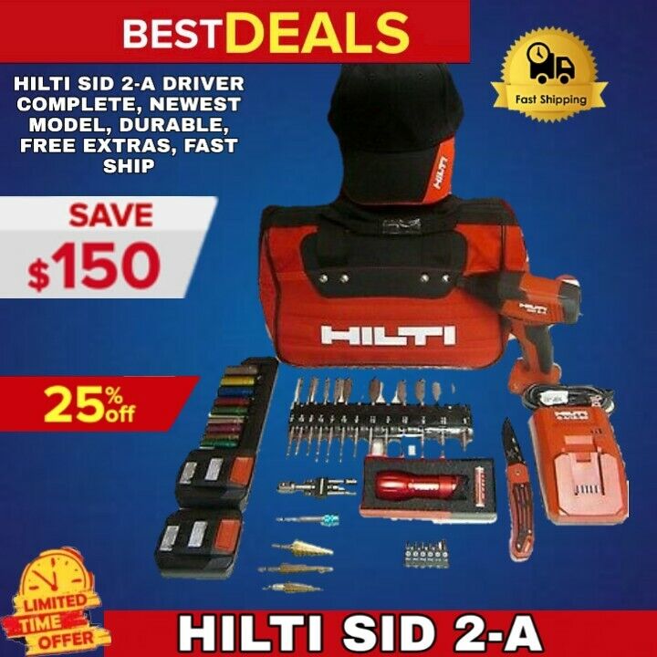 HILTI SID 2-A DRIVER COMPLETE, NEWEST MODEL, DURABLE, FREE EXTRAS