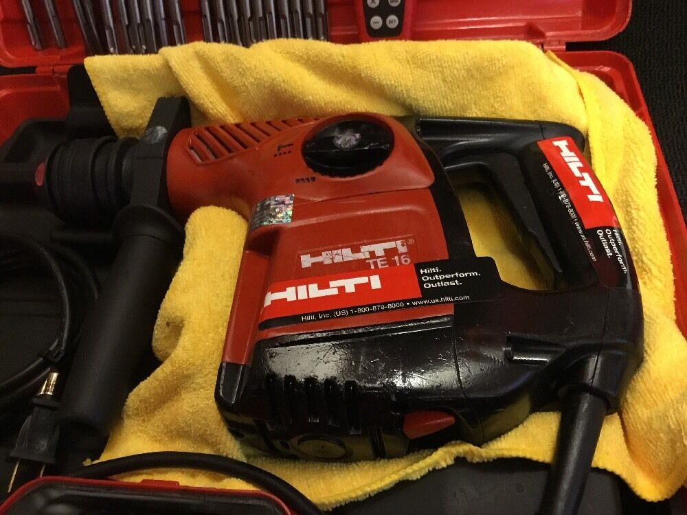 HILTI TE 16, PREOWNED, FREE LASER METER, LOT OF EXTRA