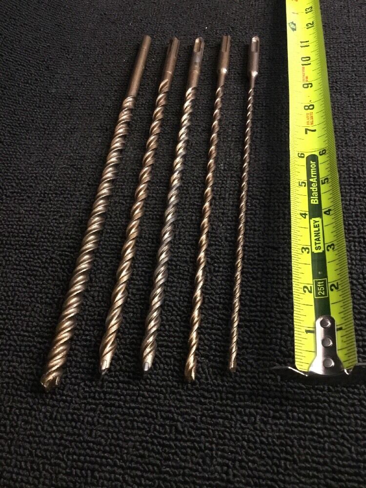 HILTI - BOSH SET OF BITS SDS PLUS 1/2", 3/8", 1/4",3/16",PREOWNED,HAT