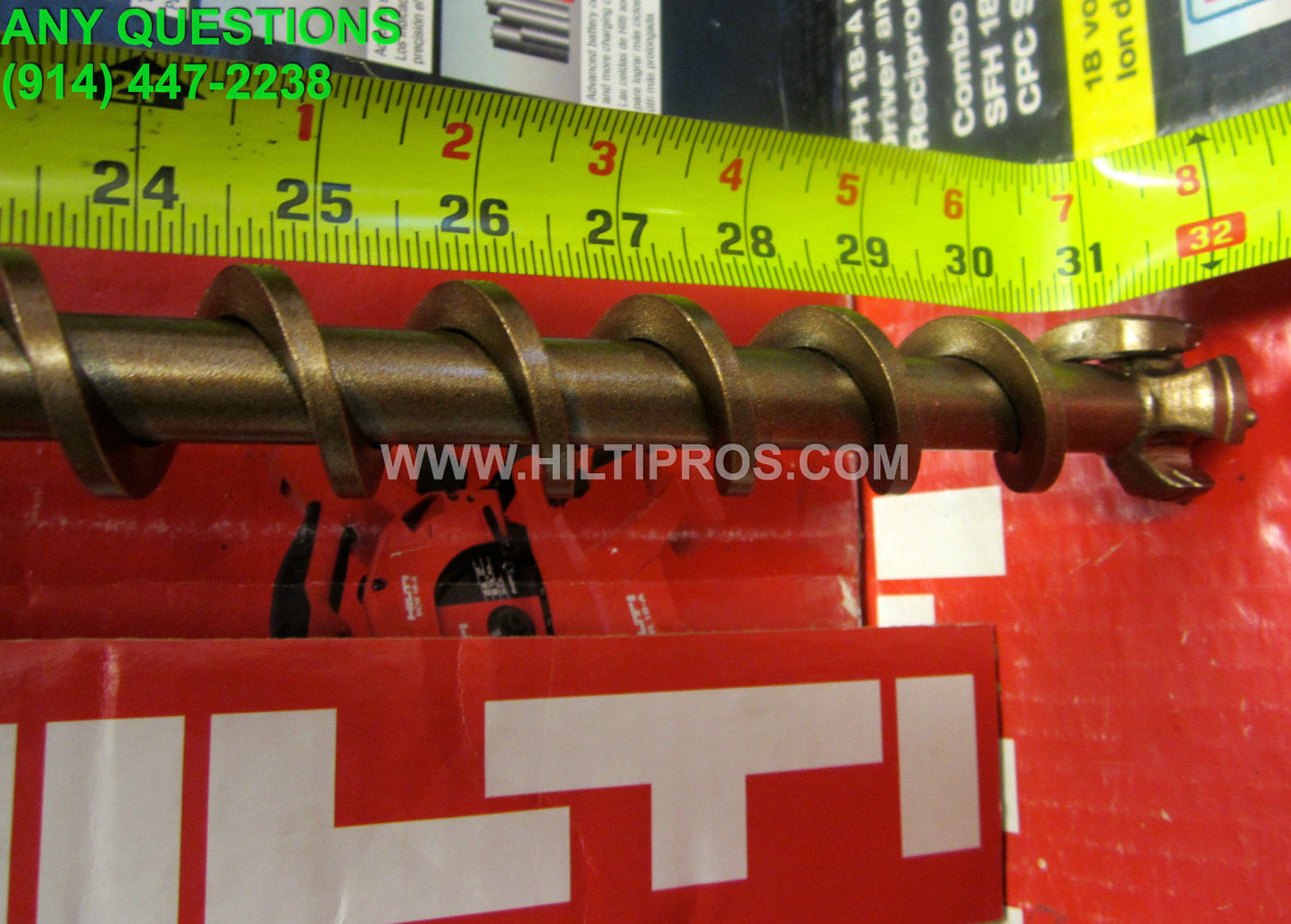 HILTI BIT TE-Y GB 1-1/2" x 23" PREOWNED