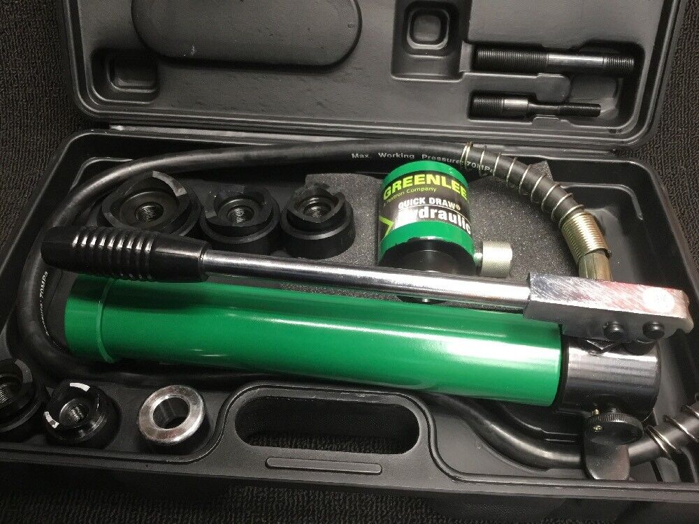 GREENLEE STYLE HYDRAULIC PUMP SET, NEW, KNOCKOUT SET,