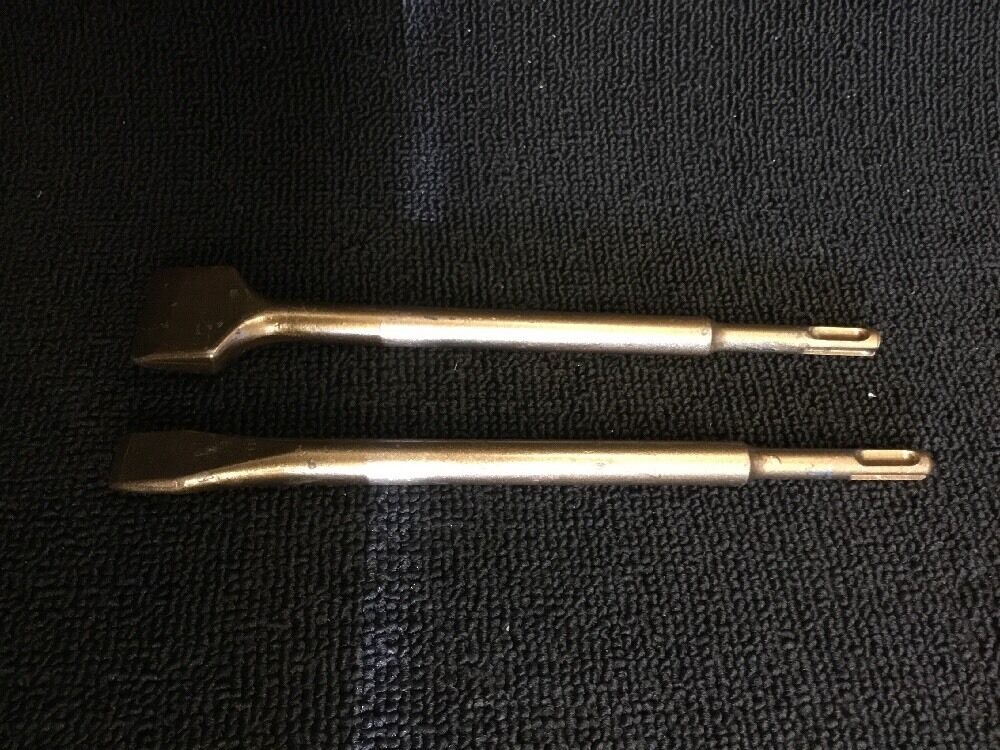 HILTI SDS PLUS CHISEL FLAT 1-1/2" X 9" AND 3/4" X 9" PREOWNED