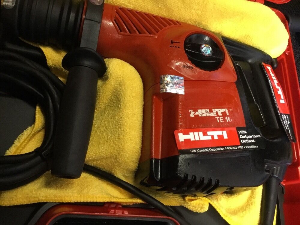 HILTI TE 16, PREOWNED, FREE ANGLE GRINDER, BITS, EXTRAS