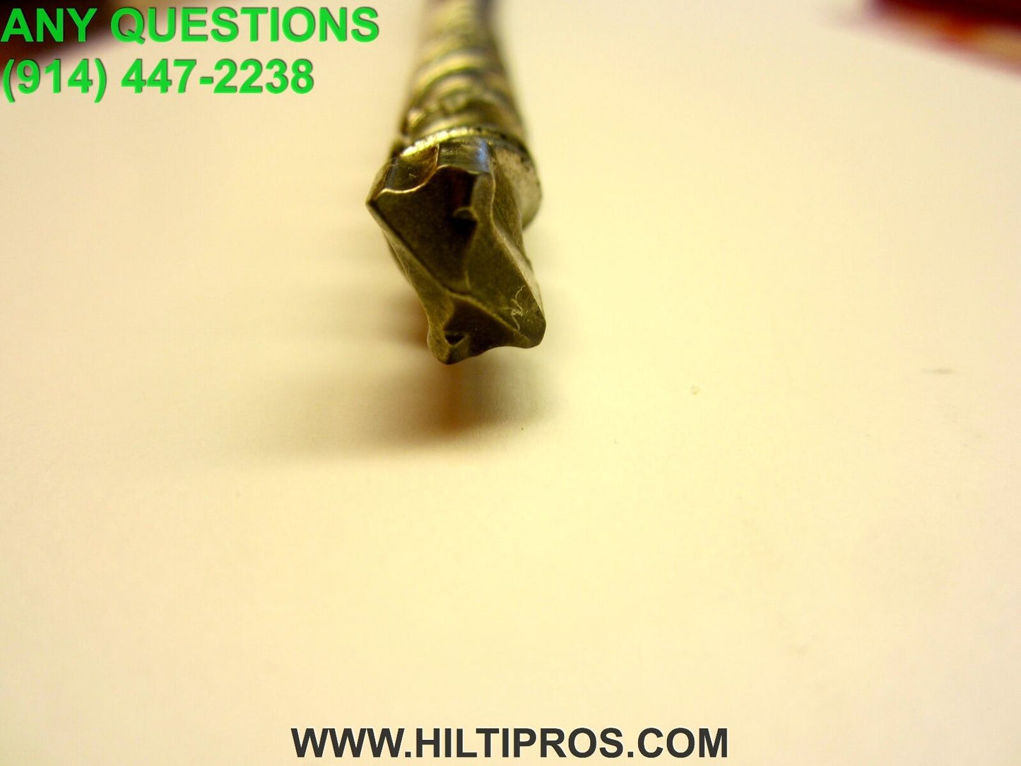 HILTI TE-TOP 3/8" X 10", PREOWNED,MINT CONDITION, FREE PENCIL & KNIFE, FAST SHIP