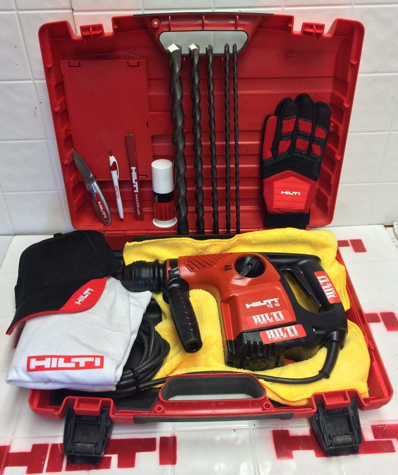 HILTI TE 16, PREOWNED, STRONG, FREE BITS, HILTI EXTRS,