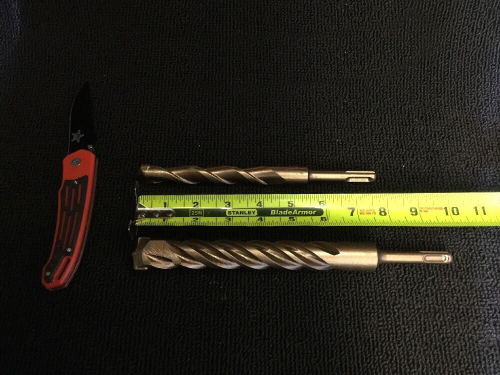HILTI - DEWALT BITS SDS PLUS 1" X 10" AND 3/4" X 8" PREOWNED,