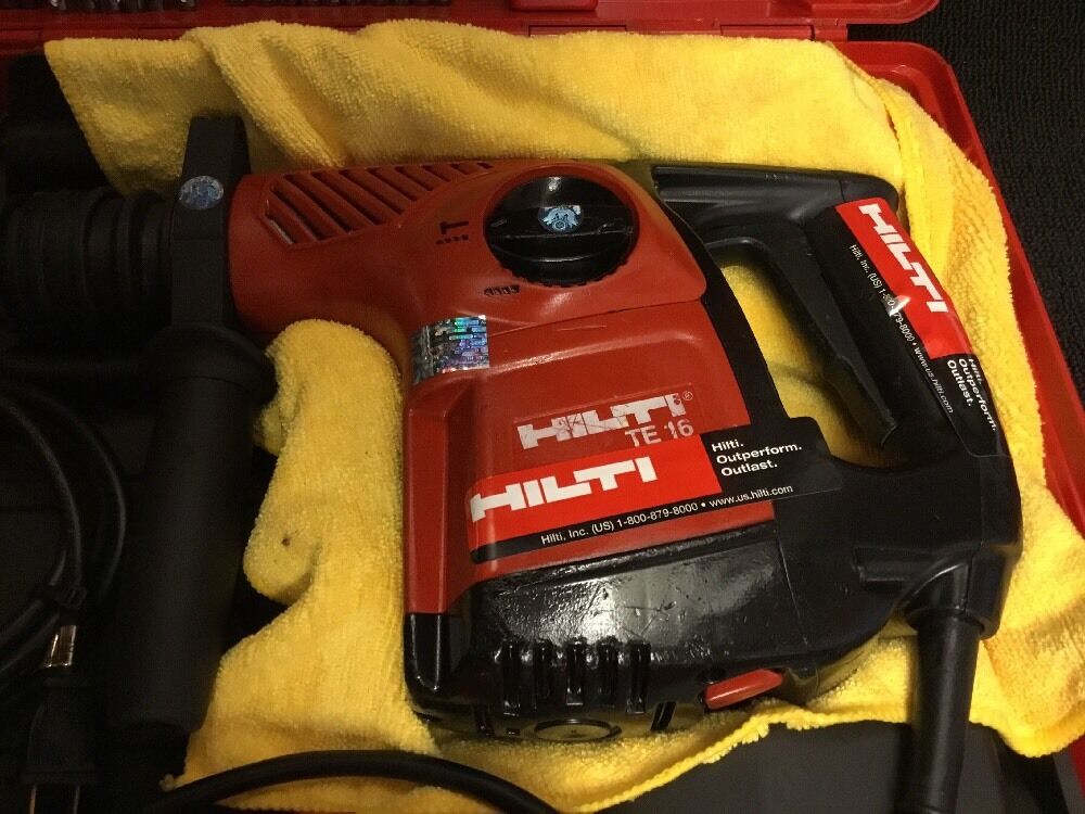HILTI TE 16, PREOWNED, FREE LASER METER, LOT OF EXTRA