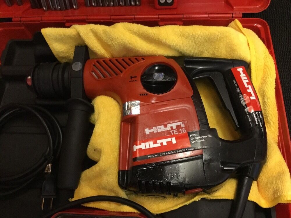 HILTI TE 16, PREOWNED, FREE LASER METER, LOT OF EXTRA