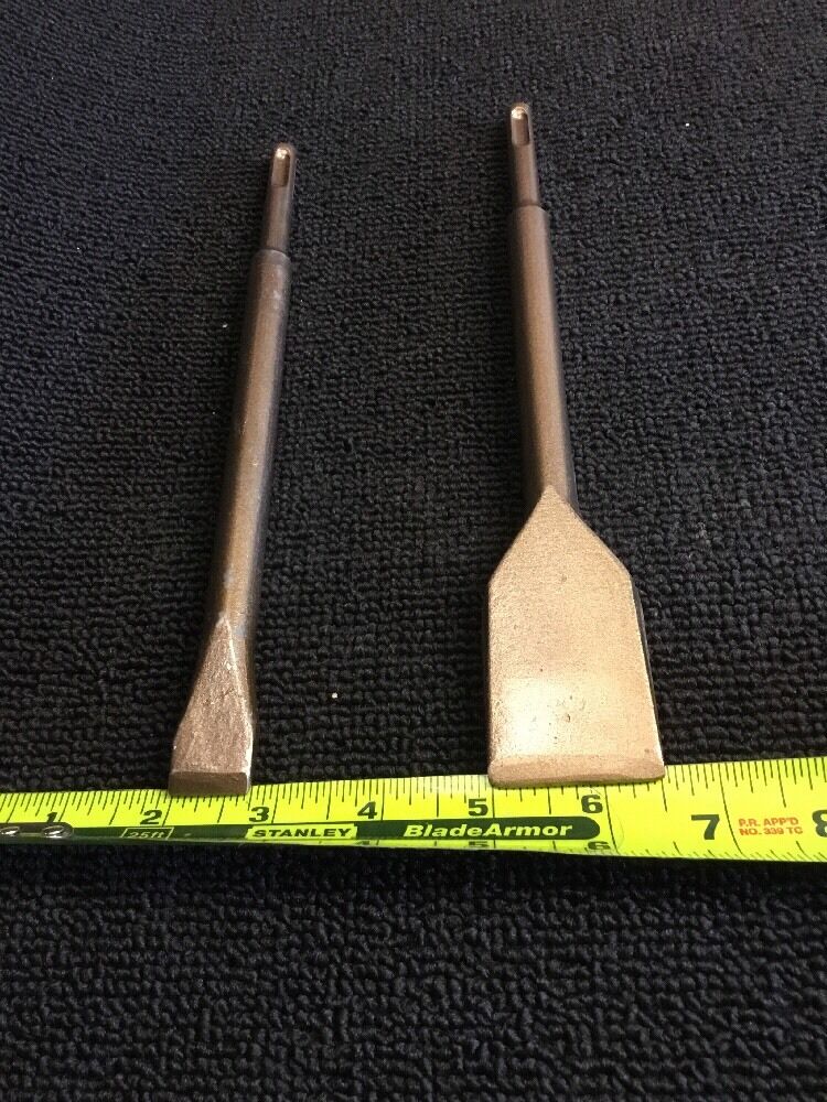 HILTI -  BOSCH CHISEL SDS PLUS FLAT 1-1/2 X 9" AND 3/4" X 9"