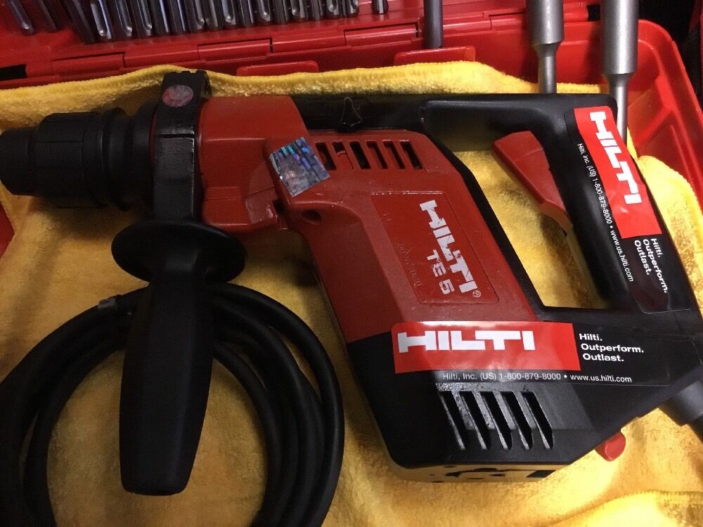 HILTI TE 5 PREOWNED, FREE BITS, LOT OF EXTRAS,