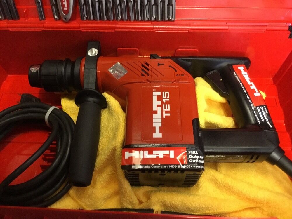 HILTI TE 15, EXCELLENT CONDITION, FREE LASER METER, BITS, AND EXTRAS