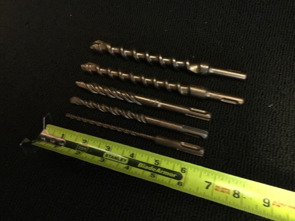 HILTI - DEWALT BITS SDS PLUS 3/4", 5/8", 1/2", 3/8", 3/16", PREOWNED