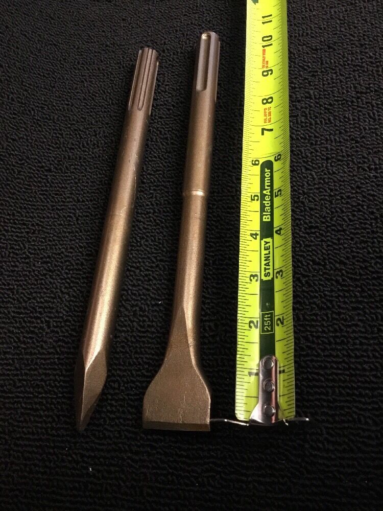 HILTI CHISEL FLAT 1-1/2" X 11" PLUS POINTED 11" PREOWNED