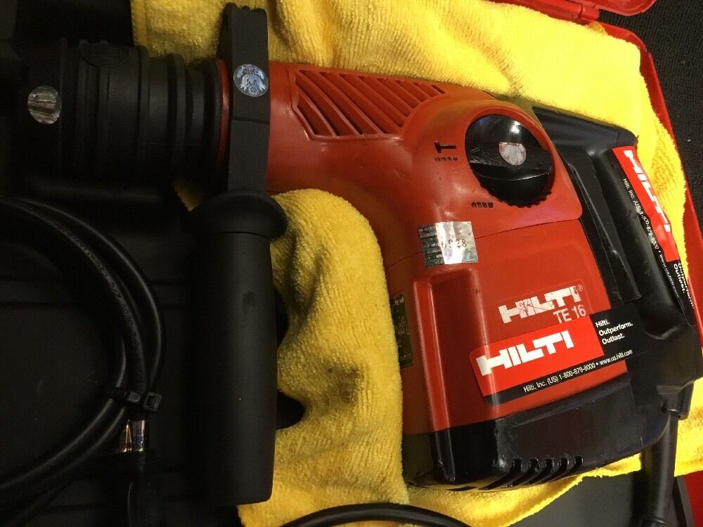 HILTI TE 16, PREOWNED, FREE LASER METER, LOT OF EXTRA